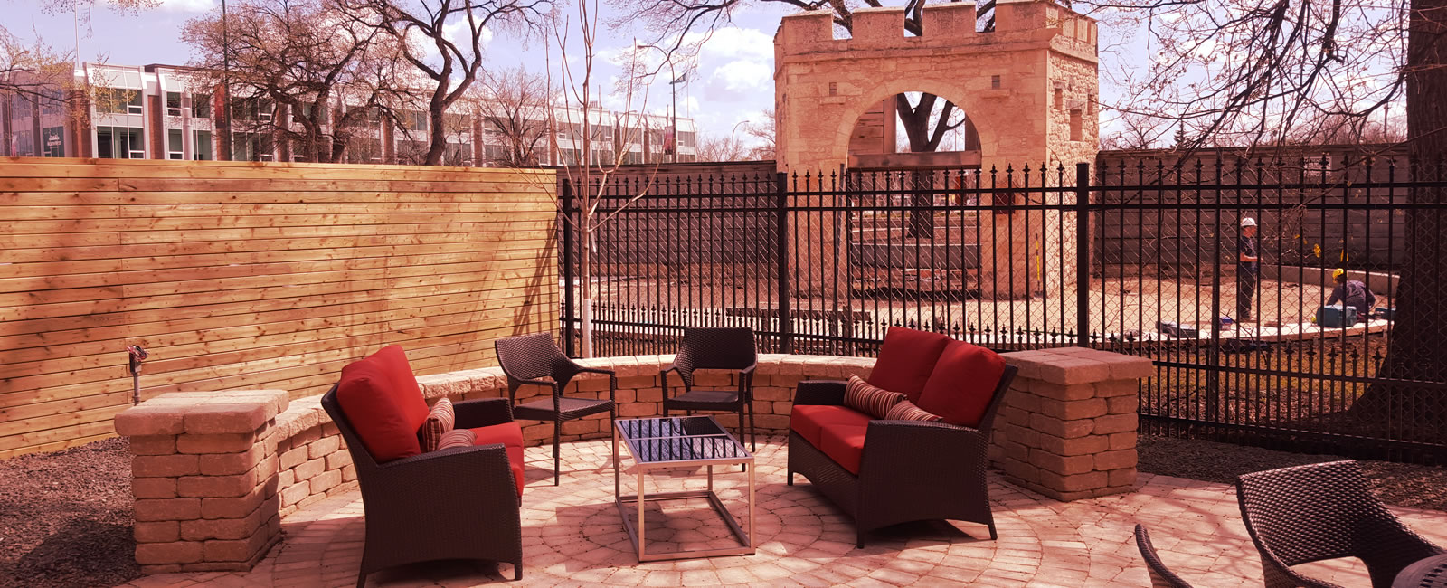 Patio - Upper Fort Garry Wall