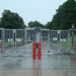 PDXT Bi-Fold Speedgate, Angle Iron Infill, Galvanized Finish