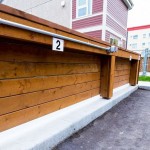 Horizontal Board Parking Fence