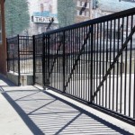 Black Cantilever Gate